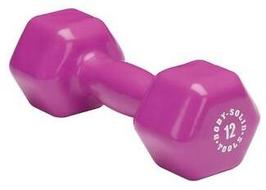 BodySolidBSTVD1212Lb.MagentaVinylDumbbell