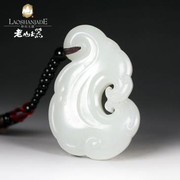 袁長軍作品和田玉羊脂玉籽料掛件仿古件大師作品