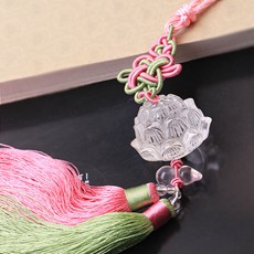 開(kāi)光壓電白水晶掛件★祈福蓮花平安車(chē)掛★護(hù)身辟邪保平安利愛(ài)情