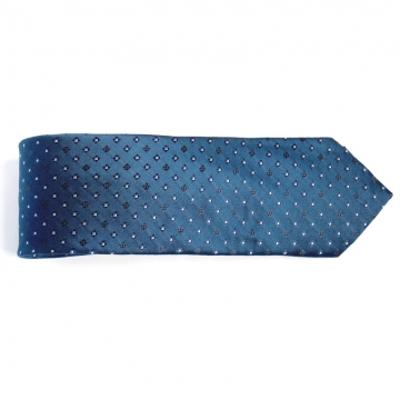 藏蓝晶点100%蚕丝领带出口余量定价128元/条限时体验价68元/条