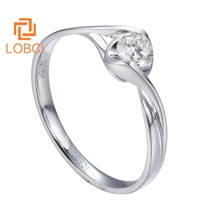 洛宝希女士钻石戒指求婚定情钻戒订婚结婚戒指裸钻定制L206