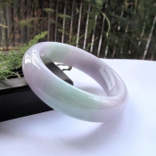 正品純天然緬甸a貨翡翠玉紫羅蘭飄綠玉手鐲/玉緣軒正品