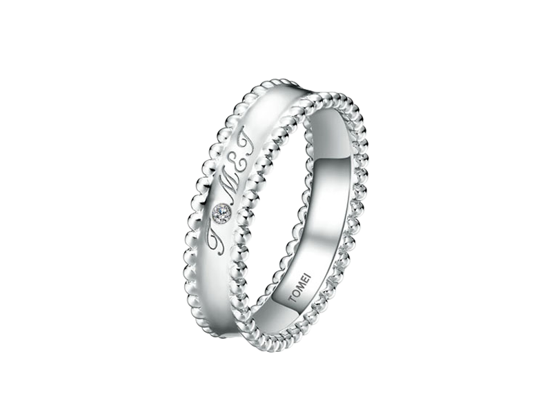 白18K金钻石戒指TOMEI系列-MS-RWDAS00225M