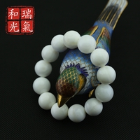 瑞氣和光CQ0037純天然正品硨磲佛珠手串純白硨蟝單圈手鏈
