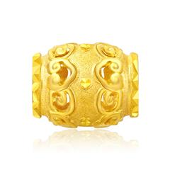 【網(wǎng)店尊享款】祥云黃金足金吊墜轉(zhuǎn)運(yùn)珠