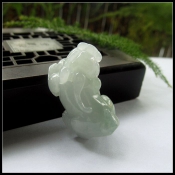 緬甸翡翠A貨冰潤辟邪招財貔貅掛件