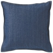 棉牛仔布靠墊套43×43cm用/藍色