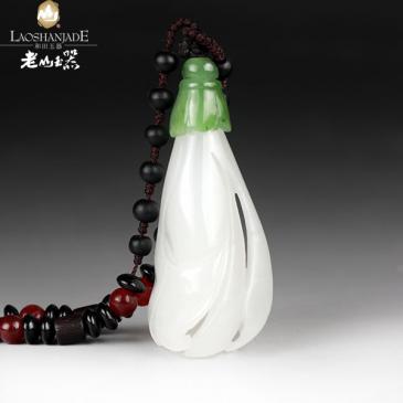 和田玉掛件花卉帶鏈珠簡單大方重量不同