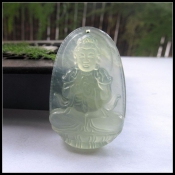 天然岫玉生肖羊猴守護(hù)神大日如來掛件