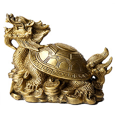 開(kāi)光銅質(zhì)龍龜擺件★中號(hào)八卦龍龜家居風(fēng)水工藝品擺設(shè)★鎮(zhèn)宅辟邪化太歲化煞