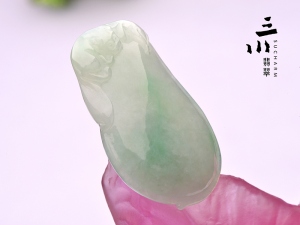 糯種天然A貨翡翠福瓜吊墜特價