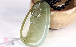 天然翡翠掛件--幽悠清風(fēng)老坑冰種黃翡細(xì)膩水潤(rùn)浮雕蓮葉清香