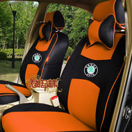 JH-005橙黑色斯柯達車標
