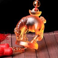 古法琉璃掛飾★馬上贏財車掛★招財辟邪化煞保平安送禮精品