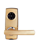 普罗巴克指纹锁E50热销经典款室内锁智能小区安全锁伪密码报警香槟金