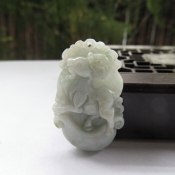 緬甸翡翠A貨淡綠生肖羊吊墜/玉石生肖掛件/翡翠玉石生肖吉祥物項(xiàng)墜/玉緣軒正品