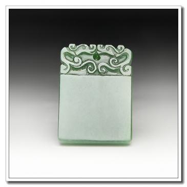 和田碧玉掛件素面牌(一口價(jià))