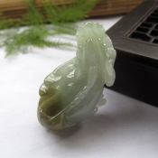 純天然緬甸A貨翡翠玉貔貅掛件