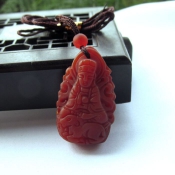 精美紅玉髓小版生肖羊守護(hù)神大日如來/本命佛大日如來/生肖羊吉祥物/八大守護(hù)神大日如來/玉緣軒正品