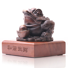 精品銅器七星金蟾擺件★和諧生財金蟾家居裝飾品擺設★和諧生財鎮宅化煞