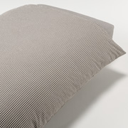 水洗棉被套K230×210cm用/棕色格紋