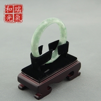瑞氣和光正品天然A貨淡綠翡翠手鐲冰種翡翠玉鐲高檔包裝女玉手鐲可帶證書