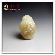 和田白玉掛件富貴金蟾(一口價)