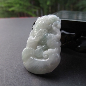 天然緬甸翡翠玉十二生肖玉虎掛件/水潤翡翠生肖吊墜/生肖虎玉墜/玉緣軒正品