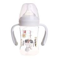 好孩子母乳实感宽口径握把吸管玻璃奶瓶180ml盘羊系列B80361