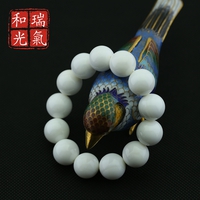瑞氣和光CQ0036男女情侶款正品純天然硨磲佛珠手串純白硨蟝單圈手鏈