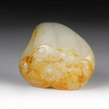 周雁明作品新疆天然和田玉白玉籽料掛件一品清廉玉雕大師收藏
