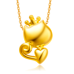 CoCoCat領(lǐng)結(jié)黃金足金吊墜