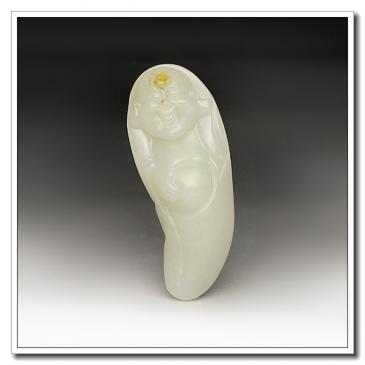 和田白玉籽料掛件佛