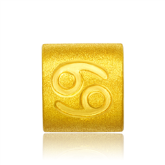 巨蟹座黃金足金吊墜轉運珠