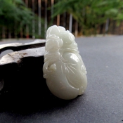 天然緬甸A貨翡翠玉富貴如意吉祥掛件