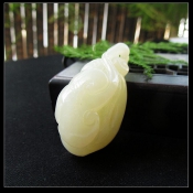 純天然新疆和田玉青白玉吉祥如意福瓜吊墜/玉緣軒官網(wǎng)