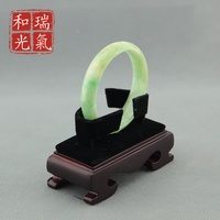 瑞氣和光119-29正品高檔綠花翡翠手鐲專柜純天然翡翠A貨玉鐲送禮物