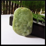 純天然緬甸a貨翡翠玉騰龍玉牌掛件/玉緣軒正品