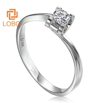 洛宝希女士钻石戒指求婚定情钻戒订婚结婚戒指裸钻定制L161