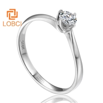 洛宝希女士钻石戒指求婚定情钻戒订婚结婚戒指裸钻定制L173