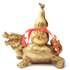 銅質葫蘆龍龜之福祿歸來★家居裝飾品擺設★利健康消災旺宅運化太歲