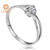 洛宝希女士钻石戒指求婚定情钻戒订婚结婚戒指裸钻定制L229