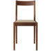 胡桃木椅子棉平织宽38×深48.5×高79cm/米色