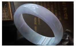 天然翡翠手鐲--老坑糯種清雅紫綠細潤晶瑩婉約大氣圓潤正裝寬版富貴圓鐲(62)