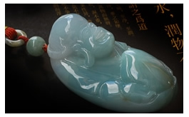 天然翡翠手把玩件--老坑糯種清雅藍綠均色伴黃翡飄絲極細膩均勻潤澤晶瑩飽滿圓潤立體精雕壽星公