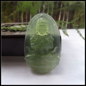 開光正品純天然遼寧岫玉冰透生肖猴羊本命佛守護神大日如來/玉緣軒正品