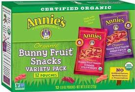 Annie'sHomegrownOrganicBunnyFruitSnacks-VarietyPack-0.8Oz-12Ct