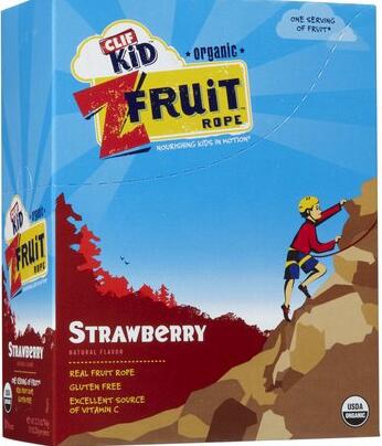Clif Kid Z Twisted Fruit Rope - Strawberry - 0.7 oz - 18 ct