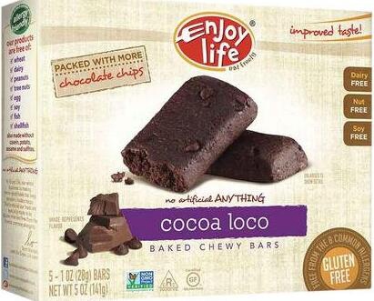 Enjoy Life Chewy On The Go Bars - Cocoa Loco - 5 oz - 5 ct