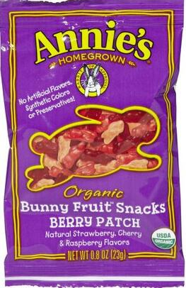 Annie's Homegrown Organic Bunny Fruit Snacks - Berry Patch - 0.8 oz - 18 ct